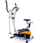 FitnessOne Propel HDA 64i Best Premium 2 in 1 Elliptical Cross Trainer & Seated Dual Action Bike for Home Use|Max 100 Kgs| 8 Level Magnetic Resistance | 5kgs Flywheel |Height-Forward/Backward Adjustable Seat
