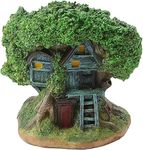 Mystiquee By Abha Singh Mini Castle Figurine Miniature Fairy Garden Plant Pot Fairy House Succulent Pot Fairy Cottage House Miniature Microlandscaping Plant Pot Figurines - Resin,150 Mm,Green