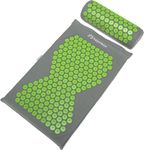 WINNER Acupressure Mat and Pillow Set with Bag - Targets Pressure Points to Relieve Body Pain -- Acupressure Pillow, Acupuncture Mat, Accupressure Body Mat, Accupuncture Massaging Mat, Lotus Mat