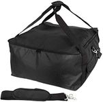 Hot Food Delivery Bag Pizza Takeaway Restaurant Waterproof Portable Food Warmer Grocery Bag with Adjustable Shoulder Strap for Restaurants,Couriers,Picnic Cooler Bag (Black)