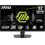 MSI MAG 322URDF E16 32-Inch 4K UHD Gaming Monitor, 3840x2160 Rapid IPS, 0.5ms, DisplayHDR 400, Eye care, AI vision, Dual-Mode, HDMI 2.1, DP 1.4a, Tilt/Height Adjustable, Black