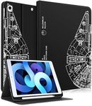 Pegmode for iPad 9th/8th/7th Generation Case Women Boys Cute Folio Cover Girls Cool Men Pretty Aesthetic Fashion Design With Pencil Holder Smart Cover for Apple iPad 9/8/7 Gen Cases A2602 A2270 A2197