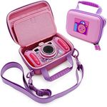 CASEMATIX Pink Toy Box Case Compatible with VTech Kidizoom Camera for Kids, Includes Shoulder Strap and Case Only