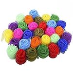 Juggling Scarves for Kids, Blovec 30 pcs Square Dance Scarf Magic Movement Scarves Performance Props Accessories 24 by 24 Inch in 10 Colors