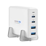 Helpers lab 105W Dual Type-C PD Travel Charger Adapter with 30W 65W USB-C PD PPS for 2020/2019/2018 MacBook PRO, 2020/2018 MacBook Air, 2019 iPad, 2020/2018 iPad PRO, iPhone 11 Plus/11