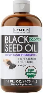 USDA Organic Black Seed Oil Liquid (16 fl oz) Premium Cold-Pressed Nigella Sativa Producing Pure Black Cumin Seed Oil - Antioxidant Supplement - Vegan, Gluten-Free, & Non-GMO (No Pills or Capsules)