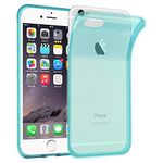 cadorabo Case works with Apple iPhone 6 / iPhone 6S in TRANSPARENT BLUE - Shockproof and Scratch Resistant TPU Silicone Cover - Ultra Slim Protective Gel Shell Bumper Back Skin