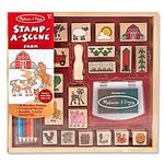 Melissa & Doug 18592 Stamp A Scene Farm, Arts and Crafts, Stamp Sets and Stencils, 4+, Gift for Boy or Girl, Multicolor, One Size