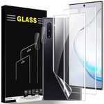 Vuciya Pack of 2 Hydrogel Film for Samsung Galaxy Note 10 Plus, Flexible Protective Film, 2 x Camera Protectors, TPU Screen Protector, 3D Highly Sensitive HD for Galaxy Note 10 Plus