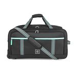 Skybags Polyester Solid Pattern Casper Plus Duffle Bag(H) 68 Black (Black, Medium), 67 x 34.5 x 34 Centimeters