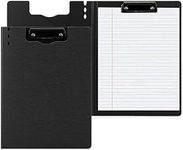 Sakar Paper A4 Size and Letter Size Clipboard with Attached Cover | Writing Sheet Pad | Awesome for Office, Medical Field, School, Job Interviews Or Personal Use | Multicolor, Pack of 1