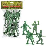 Rhode Island Novelty 4 Inch Army Men Set 8 Assorted Figures