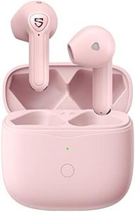 SoundPEATS Air3 Wireless Earbuds Mini Bluetooth V5.2 Earphones, Qualcomm QCC3040, aptX-Adaptive, 4-Mic and cVc 8.0 Noise Cancellation, TrueWireless Mirroring Tech, in-Ear Detection, Game Mode (Pink)