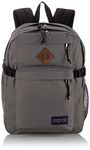 JanSport Main Campus Student Backpack - Travel, or Work Bookbag w 15-Inch Laptop Sleeve and Dual Water Bottle Pockets, Graphite Grey