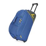 Aristocrat Polyester Solid Pattern Dream Nxt Dft (H) 65 Duffle Bag,(Blue, Medium), 65 x 31 x 34 Centimeters