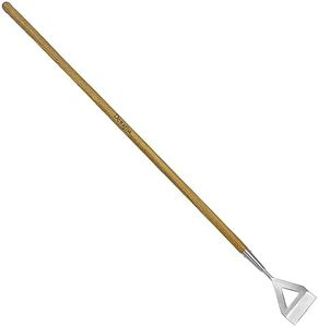 Dutch Hoe, Bending-Proof Push Pull Weeder, 51'' Long Handle Dutch Hoe Weeder for Women, Heavy Duty Stainless Steel Garden Dutch Hoe for Weeding in Between Seedling, Removal Moss,Soil Loosening