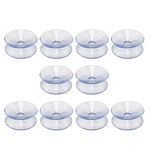 10pcs Double Sided Suction Cups, Anti Slip Glass Table Top Bumpers Sucker Pads Top Spacers Suction Cups Window Hanger Suction Cup for Home Kitchen Glass Table Top (35mm)