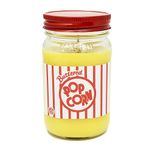 Buttered Popcorn Candle ~ Premium 100% All Natural Soy Candle ~ Movie Night Candle ~ Highly Scented Mason Jar (16oz Mason Jar)