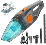 AZHZOLSK Dust Buster Upgrade Handheld Vacuum Cordless Rechargeable Handheld Vacuums 12000PA-16500PA High Power with Power Display for Car, Home, Office, Pet Hair Travel Cleaning Wet and Dry Use