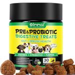 Probiotics for Dogs,Soft Chewable Dog Probiotic for Dogs Digestive Enzymes,Gut Health,Yeast Balance, Immune System and Overall Health Supports,Suitable for All Ages and Breeds (30 soft chews)