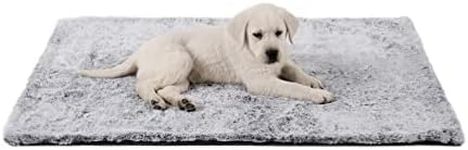 Best Friends by Sheri SnuggleSoft Reversible Faux Rabbit Fur Blanket for Dogs and Cats, Gray, 30" x 40"