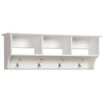 Prepac WEC-4816 Entryway Cubbie Shelf, White