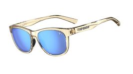 TIFOSI Swank Sport Sunglasses - Ideal For Cycling, Golf, Hiking, Pickleball, Running, Tennis and Great Lifestyle Look, Golden Ray/Sky Blue Mirror, Medium/Large