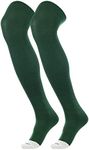 TCK Prosport Football Socks Over the Knee (Dark Green, Medium) - Youth Football Socks & Baseball High Socks - Over Knee Baseball Socks - Tall Softball Socks