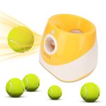 Dog Automatic Ball Launcher Dog Interactive Toy, Dog Tennis Ball Throwing Machine for Small, Medium Large Size, 3 Balls Included
