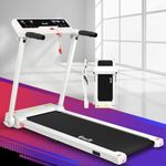 Everfit Treadmill Electric Treadmills with 450mm Running Belt, Folding Walking Pad Foldable Machine Exercise & Fitness Equipment, with up to 14km/h Speed for Home Gym Workout White