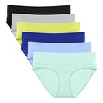 Intimate Portal Maternity Underwear Cotton Pregnancy Postpartum Panties Foldable Under The Bump Briefs 6-pk Starlite L