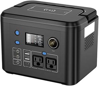 Portable Power Station 350W, Powkey 260Wh/70,000mAh Backup Lithium Battery, 110V Pure Sine Wave Power Bank with 2 AC Outlets, Portable Solar Generator for Outdoors Camping Travel Hunting Emergency