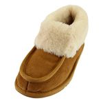 Ladies Sheepskin Slipper Boot - Chestnut (7)