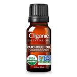 Cliganic Organic Patchouli Essential Oil - 100% Pure Natural Undiluted, for Aromatherapy Diffuser | Non-GMO Verified