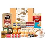 Coffee Gift Set Hamper - Coffee Gift, Coffee Gift Set for Men & Women, Instant Coffee Selection with Chocolate, Assorted Shortbread, Walkers and Border Biscuits with Fudge & Lotus Biscoff