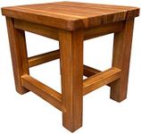 Modern Village Wood Step Stool for Kids, 10 Inch Tall, Fully Assembled Step Stool and Backless Seat