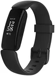 Fitbit Inspire 2 Health & Fitness Tracker with a Free 1-Year Fitbit Premium Trial, 24/7 Heart Rate, Black/Black, One Size (S & L Bands Included)