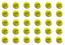 Hubops i m a super teacher badge Round Pin Button Badge for Happy Teachers Day & Other Events school 44mm (pack of 30)