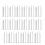 AuraDecor Pack of 50 Stick Candles || Especially Meant for Healing, Chakras, Ritual Candles, Decoration, Lighting, Home Decor || Burning Time 3 to 4 Hours Each (White)