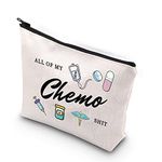 WCGXKO Chemotherapy Treatment Gift for Women All of My Chemo Shit Cancer Awareness Emergency Bag (My Chemo Shit CA)