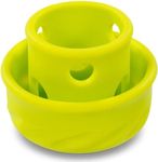 Messy Mutts Totally Pooched Puzzle 'n Play Mushroom | Interactive Treat Puzzle Toy for Dogs | Durable 4” x 3.5” TPR Dog Toy | Green