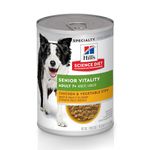 Hill's Science Diet Adult 7+ Senior Vitality Canned Dog Food, Chicken & Vegetable Stew, 12.5 oz, 12 Pack wet dog food