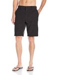 Burnside Men's High Stakes Stretch Hybrid Quick Drying Modern Fit Short, Black, 30