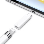 VNJ ACCESSORIES USB C Pencil Adapter for Apple Pencil 1st Generation,USB-C for Lightning Pencil Charger Adapter Compatible with iPad 10th Gen,Type-C iPencil Dongle Connector for iPad 10 with Pencil 1