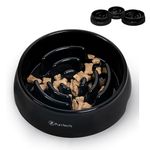 Slow Feeder Dog Bowl UK Large Dog Food Bowl 24.5 cm - Dog Anti-Choking Bloat Stop Puzzle Healthy Eating Bowl