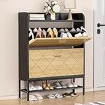 VTRIN Hidden Shoe Cabinet with 2 Fl