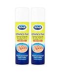 2 x Scholl Athlete's Foot Spray Liquid 150ml Prevents Reinfection Soothe Itching