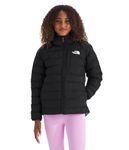 THE NORTH FACE Girls' Reversible Perrito Hooded Jacket | 2 in 1 Winter Coat for Girls, Lightweight & Water Repellent, TNF Black/Smoked Pearl, X-Small