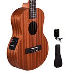 Kadence Concert Sized Ukulele 24inch (Built in Equalizer) With Bag and Tuner (Mahagony Wood)