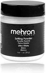 Mehron Makeup Setting Powder | Loose Powder Makeup | Loose Setting Powder Makeup 1 oz (28 g) (Ultra White)